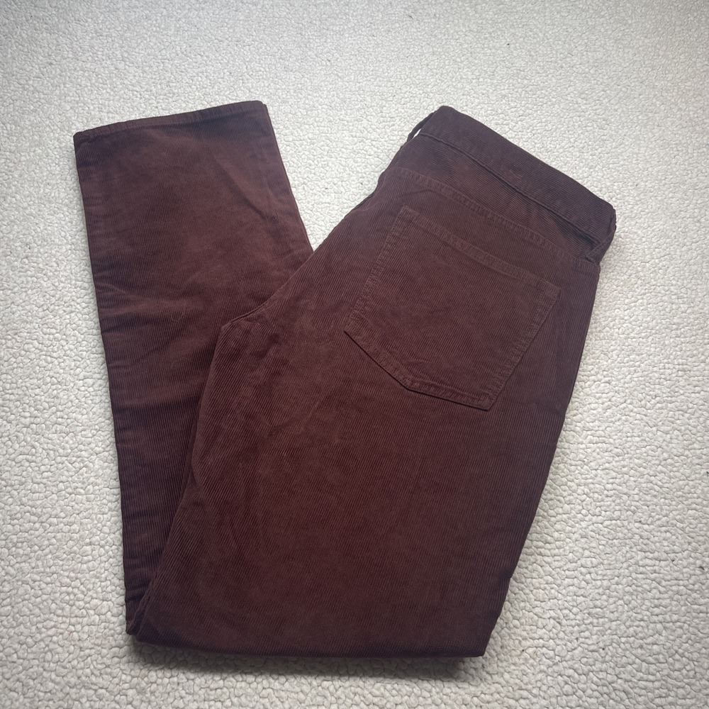 J. Crew Corduroy Pants Mens 36x32 Brown 770 Straight Fit 5-Pocket Casual